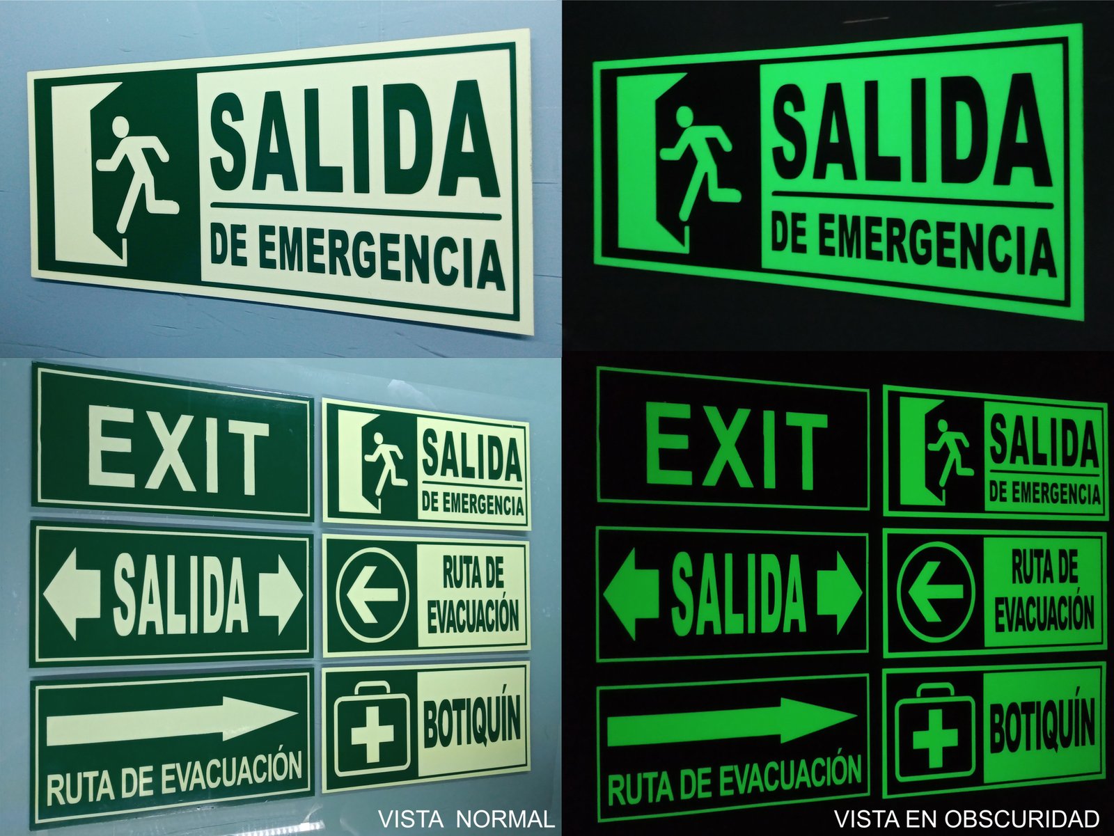 señalamientos fotoluminiscentes